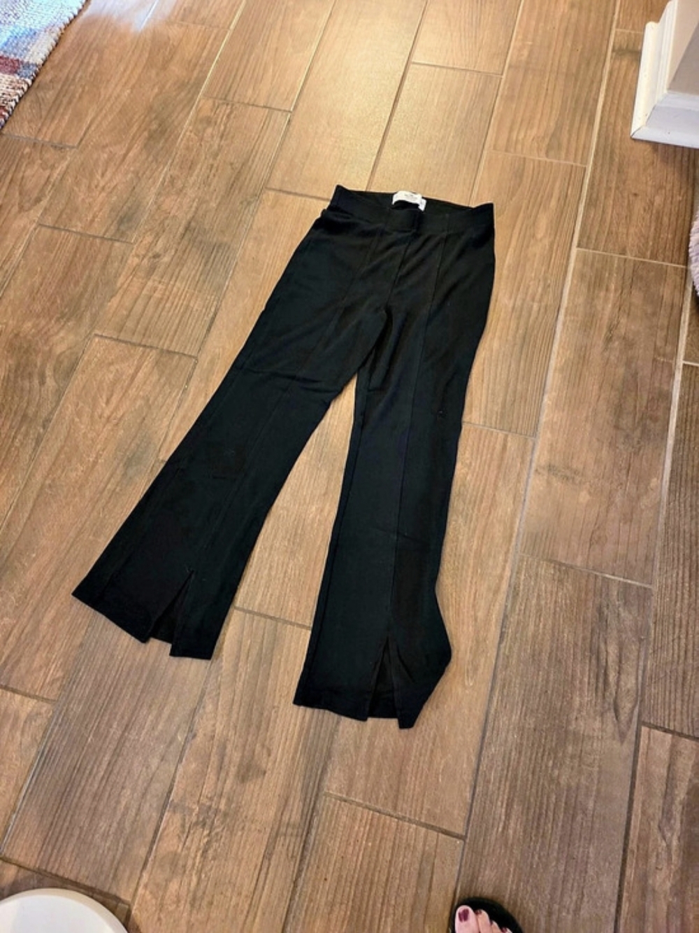 Hollister Ultra High-Rise Flare Pants Flare Leggings Black Size Small